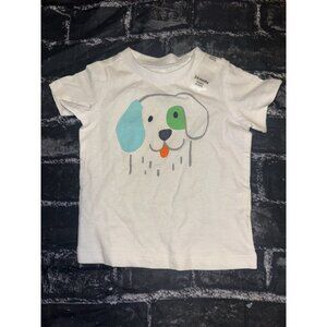 First Impressions Baby Boys Puppy Cotton T-Shirt, Bright White, 3-6 Months, NWT